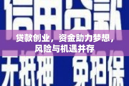 阿尔山贷款创业，资金助力梦想，风险与机遇并存