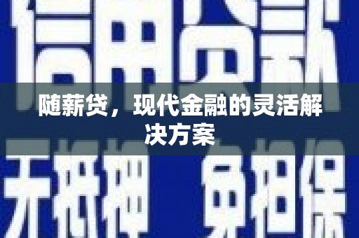 阿尔山随薪贷，现代金融的灵活解决方案