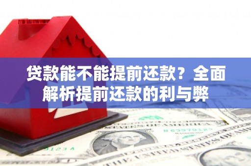 阿尔山贷款能不能提前还款？全面解析提前还款的利与弊