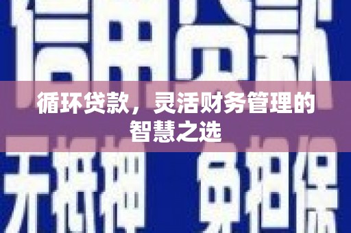 阿尔山循环贷款，灵活财务管理的智慧之选