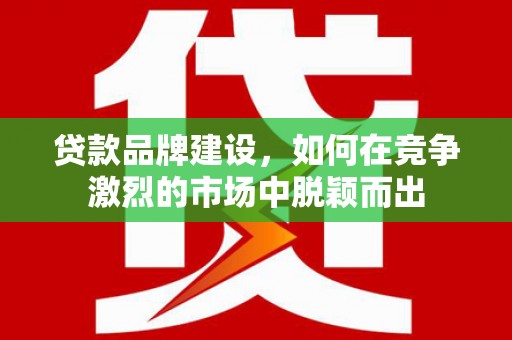 阿尔山贷款品牌建设，如何在竞争激烈的市场中脱颖而出