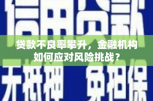 阿尔山贷款不良率攀升，金融机构如何应对风险挑战？
