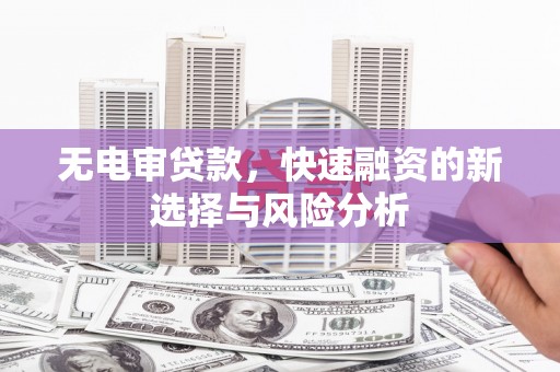 阿尔山无电审贷款，快速融资的新选择与风险分析
