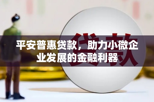 阿尔山平安普惠贷款，助力小微企业发展的金融利器