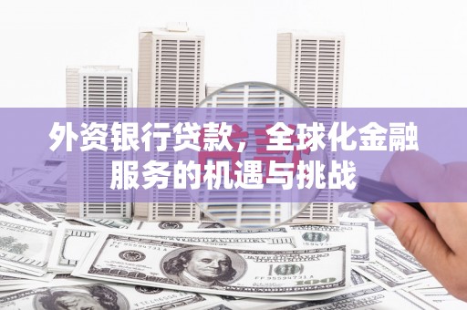 阿尔山外资银行贷款，全球化金融服务的机遇与挑战