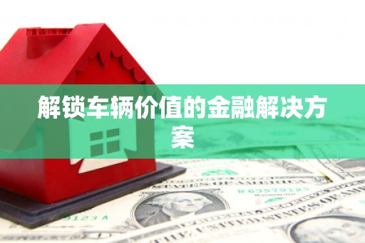 阿尔山解锁车辆价值的金融解决方案