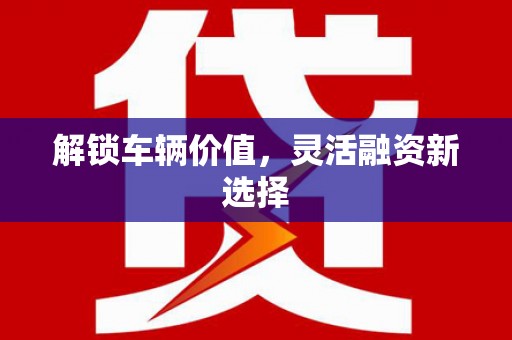 阿尔山解锁车辆价值，灵活融资新选择