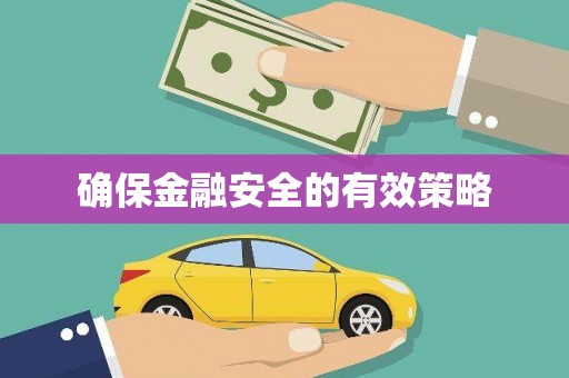阿尔山确保金融安全的有效策略